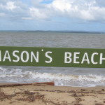 Mason's Beach sign
