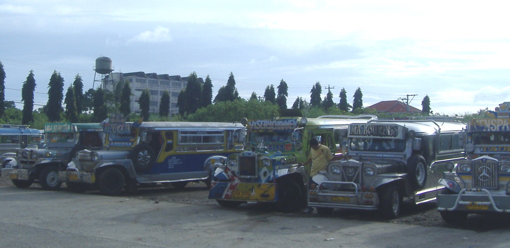 Jeepney: a post  war American jeep pimped out as a bus